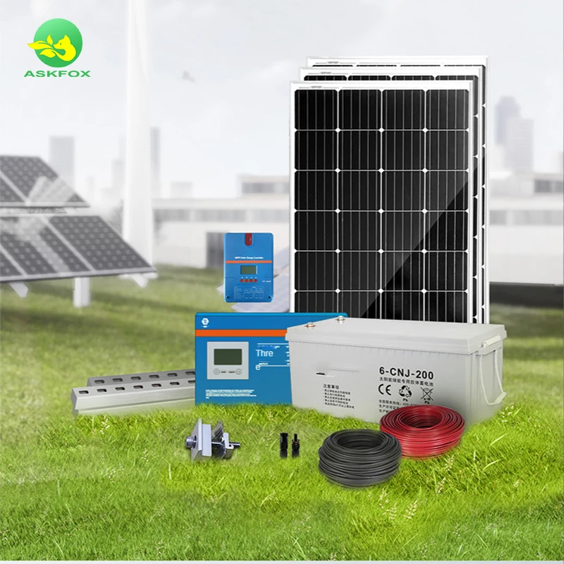 2023 New clean power free energy Solar System Solar Hybrid Power System Project Wind Solar Off Grid Power System Project