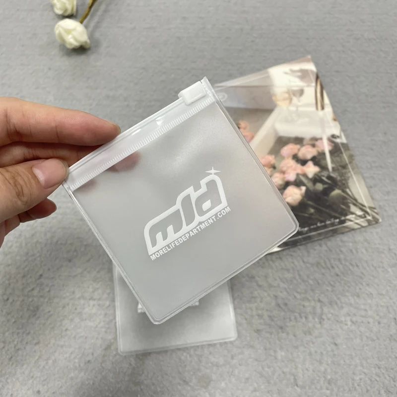 Printed Mini Ziplock Bags For Jewelry , Boutique Earring Packaging Bag With Logo, Custom Jewelry Gift Zipper Bags Plastic