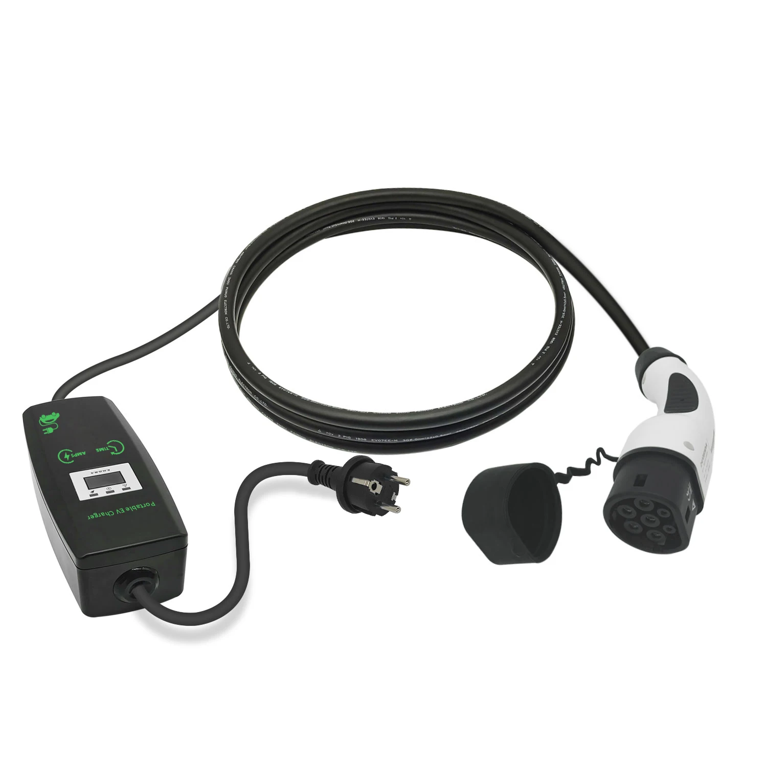 16A Portable Electric Vehicle Charger station 3.84KW 16A Type2 EV charger With Schuko Plug