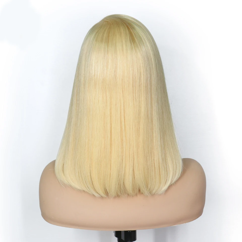 Honey Blonde 613 Short Glueless Full Hd Lace Bob Wig Human Hair Lace Front Closure Human Hair Wigs For Black Women