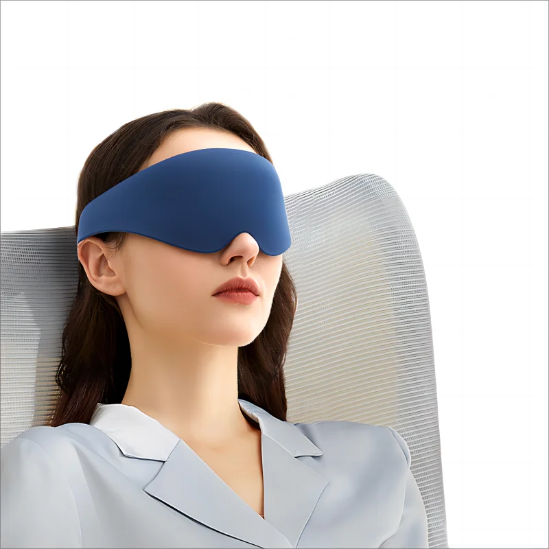 Custom Logo Luxury Eyelash 3D Eye Mask Shading Light 3D Contoured Blackout Memory Foam Memory Sleeping Mask