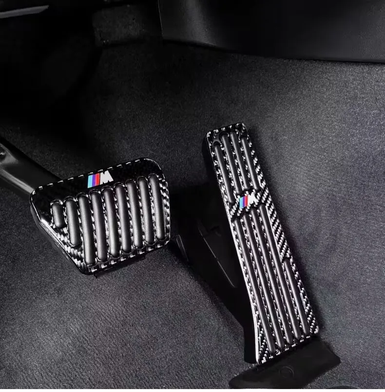 Car Accelerate Brake Pedal Real Carbon Fiber For BMW 1 3 4 5 6 7 Series G20 G22  G26 G30 G32 G05 G01 G02 G05 G07 G29 G11 G14