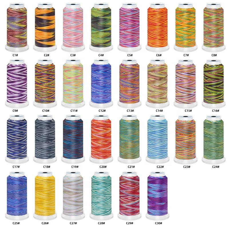 20/3 30/3 60/2 40/3 Manufacturer Industrial High Tenacity Nylon polyester Sewing yarn colorful Thread for Sofa Leather Shoes