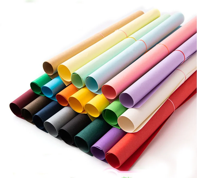 size customized Manufacture supply color cardboard 80-450gsm 30 kinds color bristol paper
