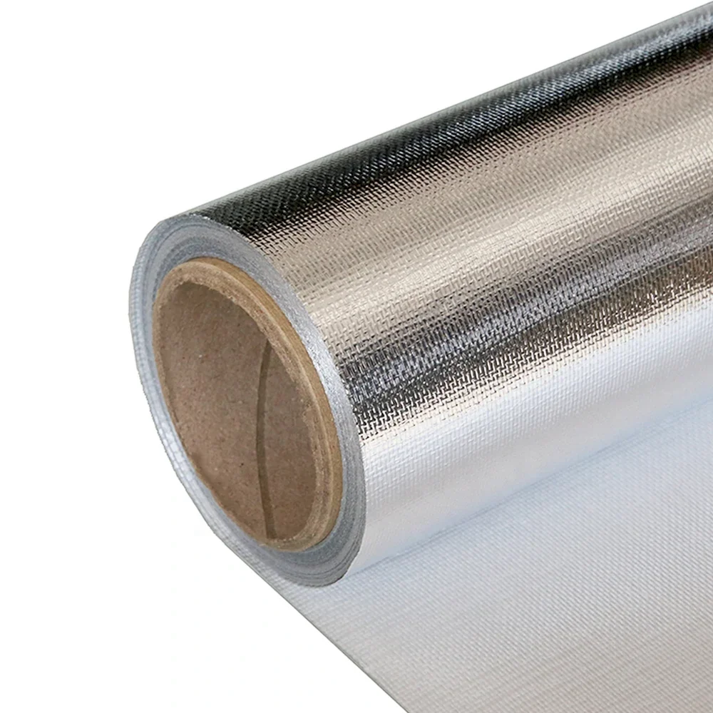 High Quality Resistance Fireproof Pip Wrap Fiberglass Cloth Aluminum Foil