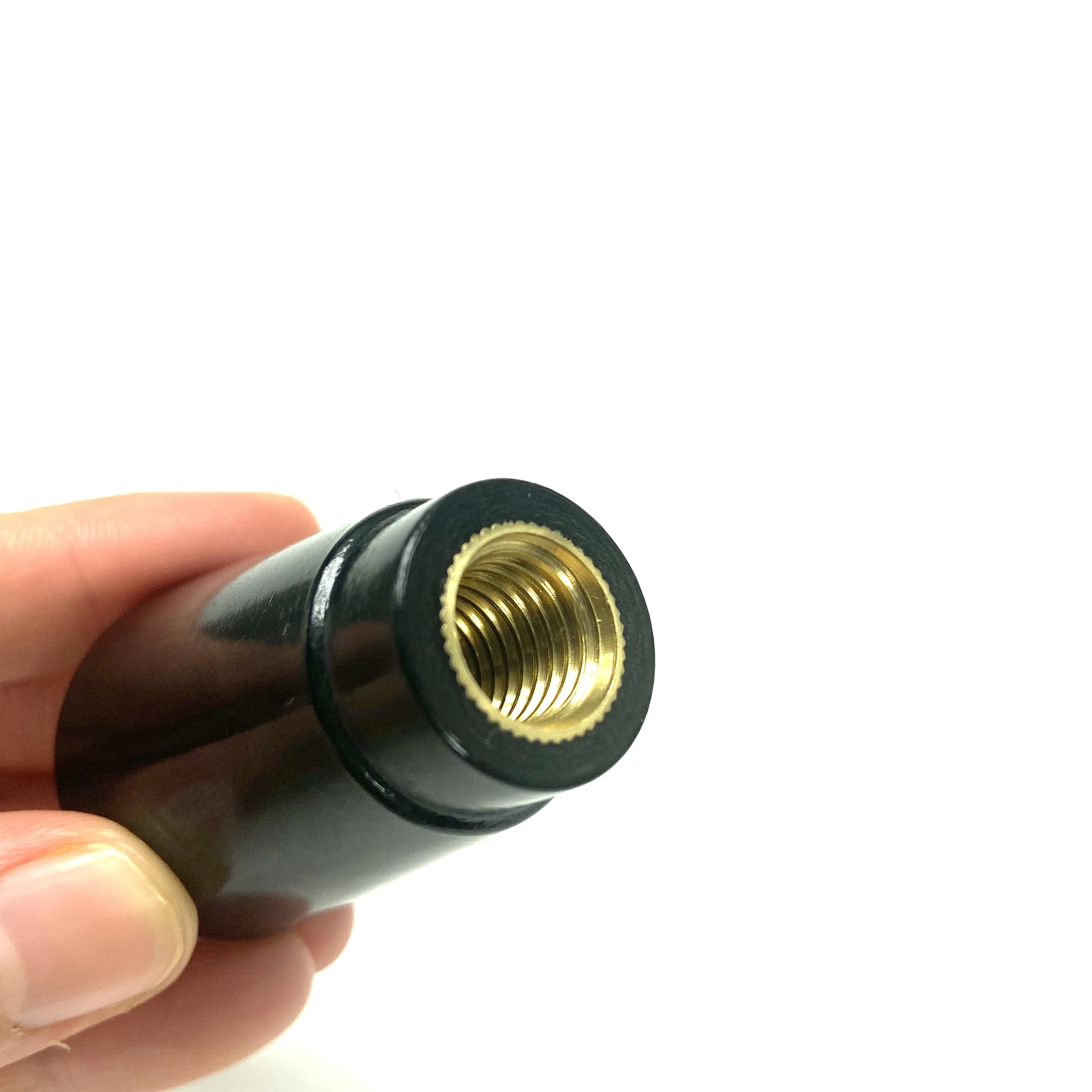 Factory direct conical knob handle brass insert black rubber rivet nut cylindrical knob