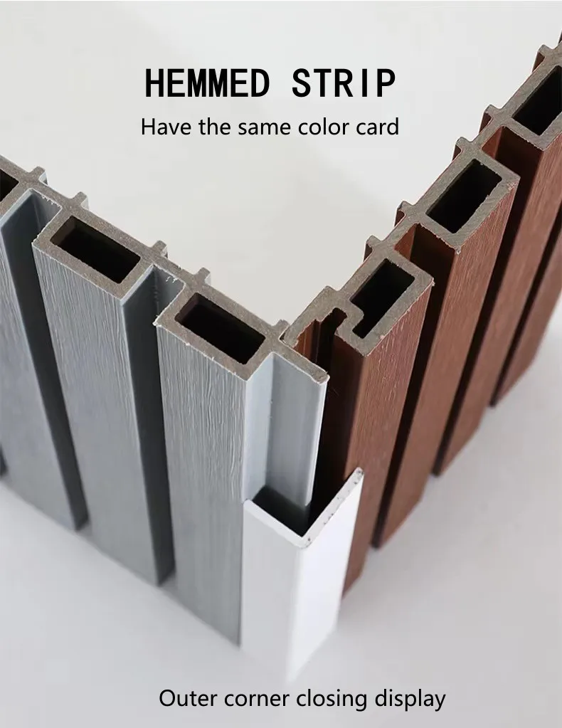 Outside Co-extrusion WPC Wall Board Building Exterior Decoration Wood Plastic Composite Cladding Panel