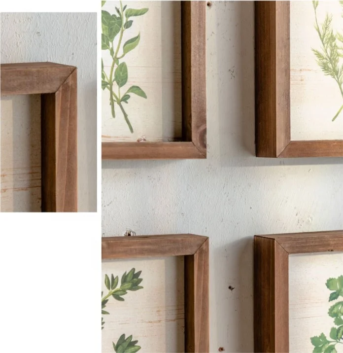 Nordic Creative Photo Wall 9-Piece Set Wall Decorations For Home Wood Craft Painting Background Furniture Bedroom Sets