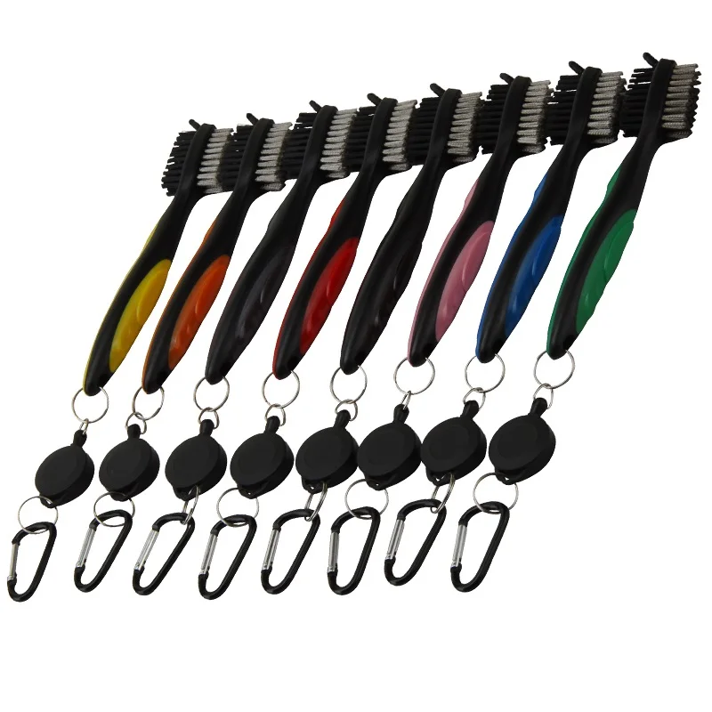 
2021 hot selling golf club cleaning brush with cap protection 