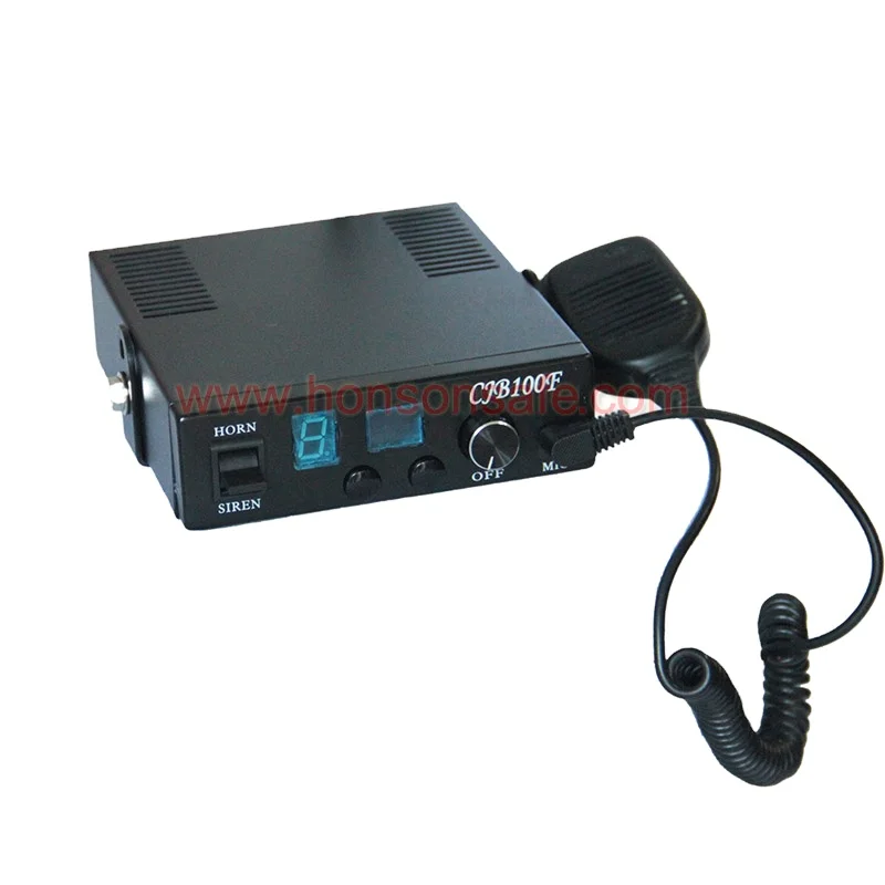 DC12V/24V 100W/150W/200W Optional high quality fire truck ambulance car electronic Alarm siren CJB-100F