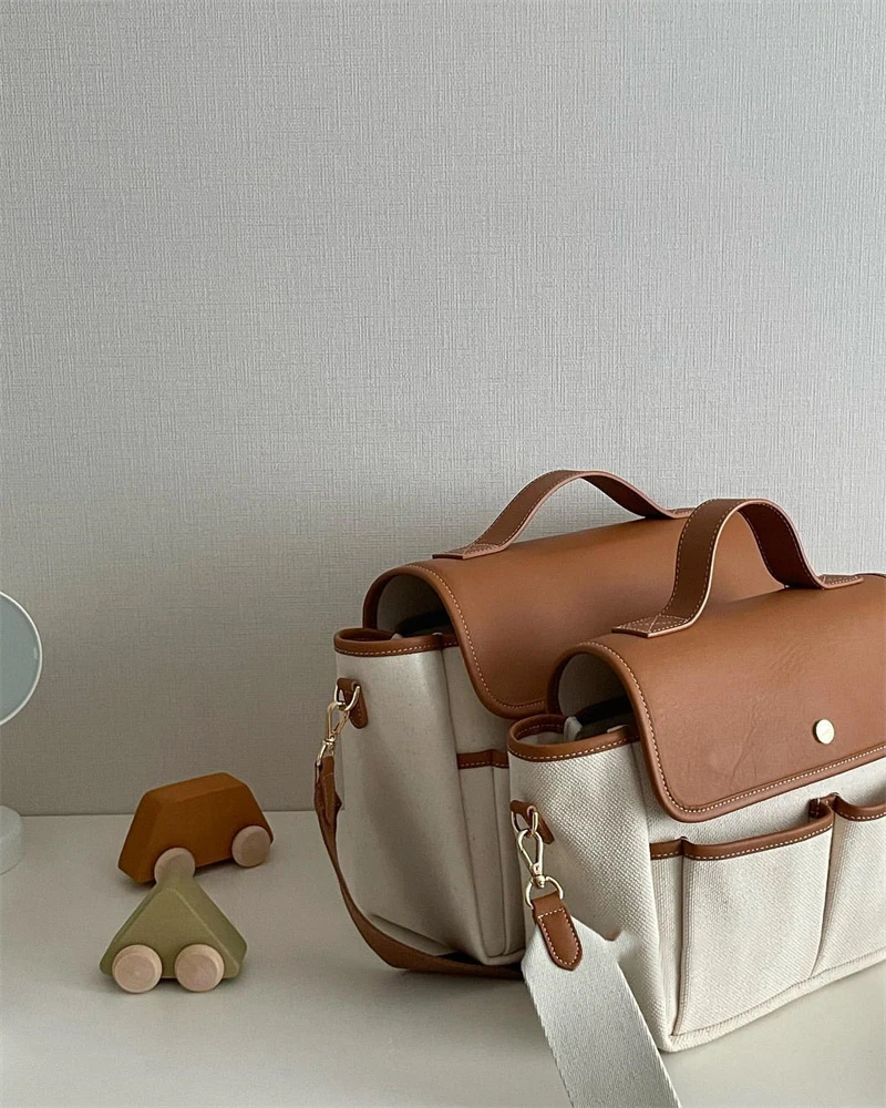 Hot Canvas Mommy Bag Satchel Large Capacity Handbags Multifunctional Messenger Chic Crossbody Casual Baby Mother Diaper