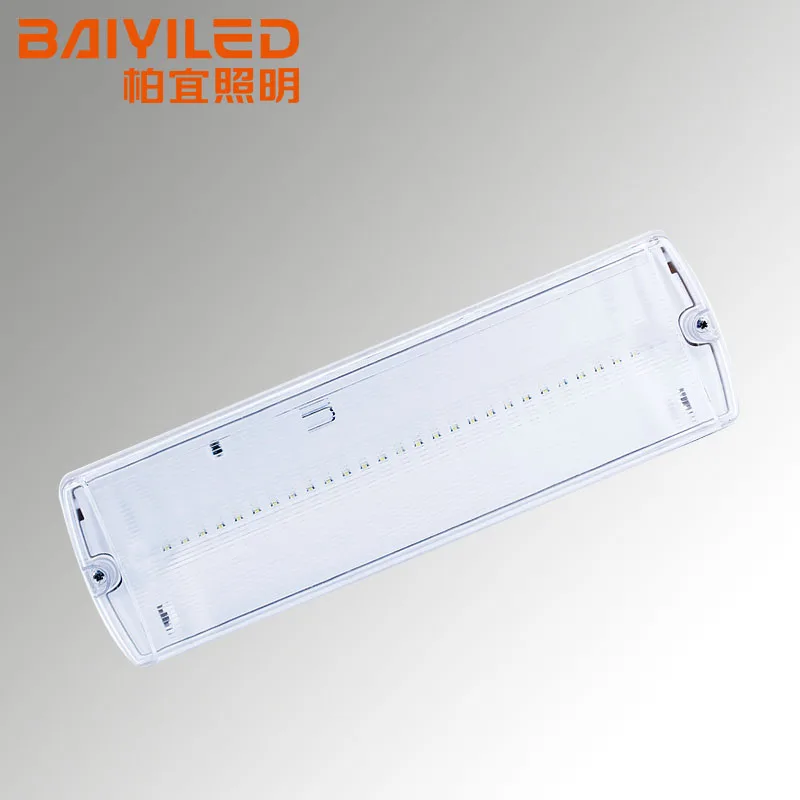100v 240v 3.5w power odm indoor rechargeable battery backup bulkhead lamp emergency exit lights