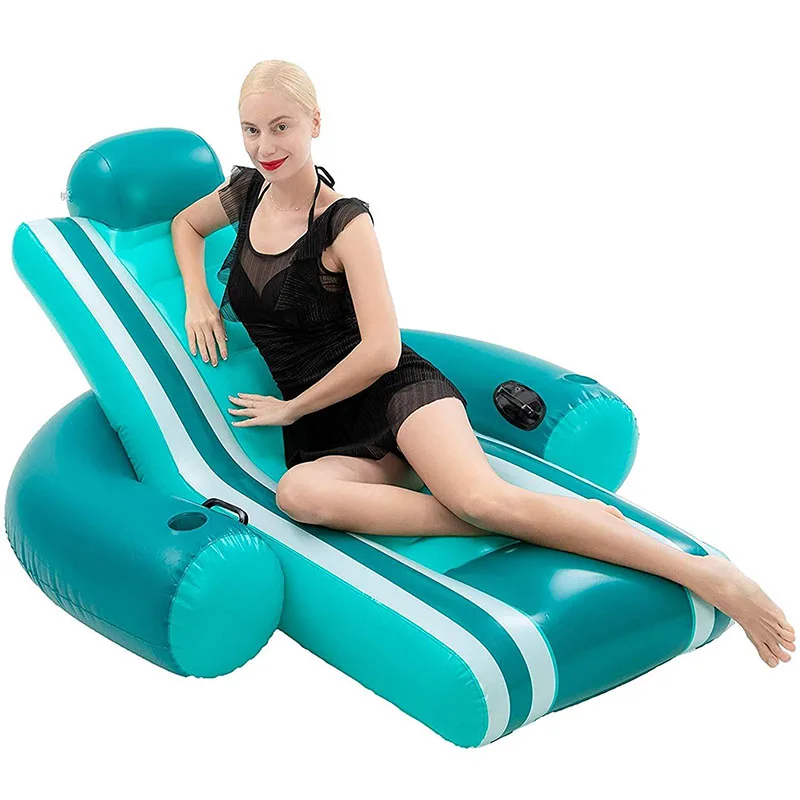 Custom inflatable water sofa pool party decorations, beach chairs pool floats