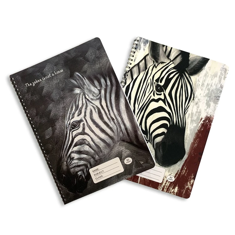 A4 zebra cuadernos espiral De chinos cuadernos escolares al por mayor