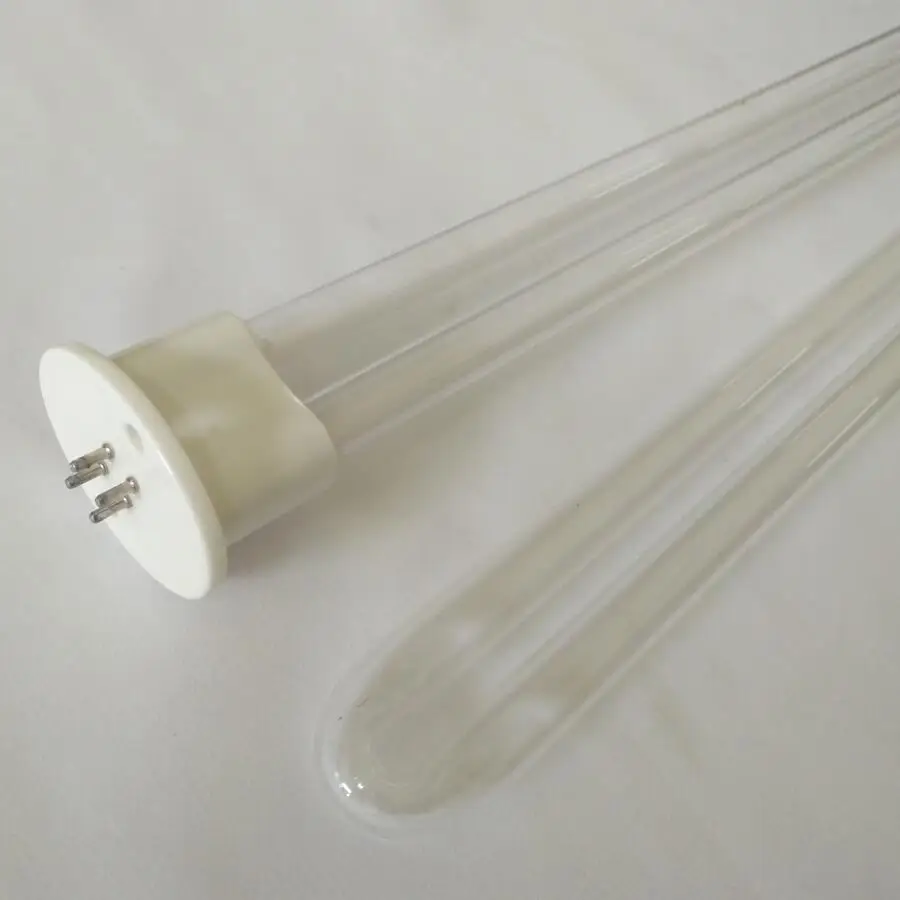 uvc sterilization remove waste gas  uv lamp 810mm 1000mm 4p U shape high ozone 184nm oil flue  washing fume duct uv