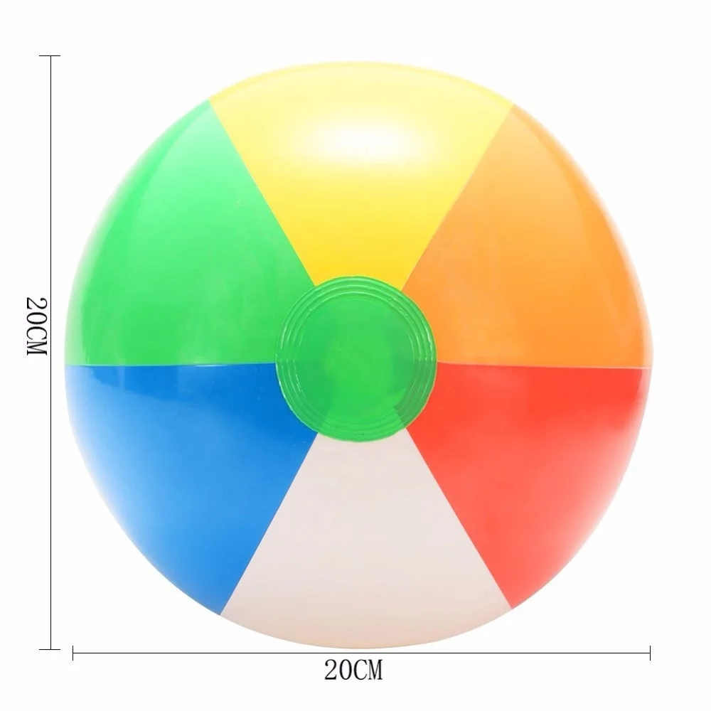 12 inch rainbow beach ball inflatable wasserball phthalate free EN71