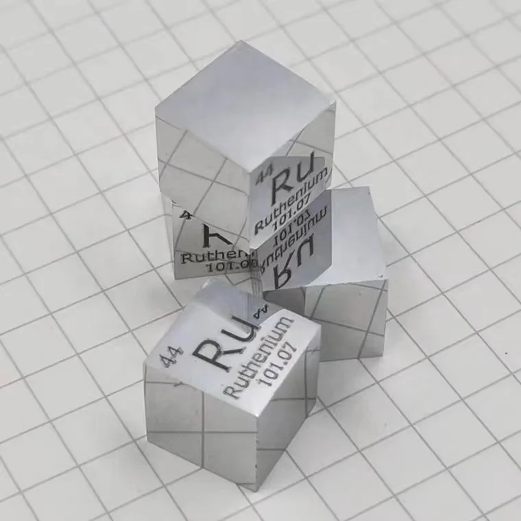 99.95% High Pure Ruthenium Pellets Ruthenium Metal Ruthenium Ingot