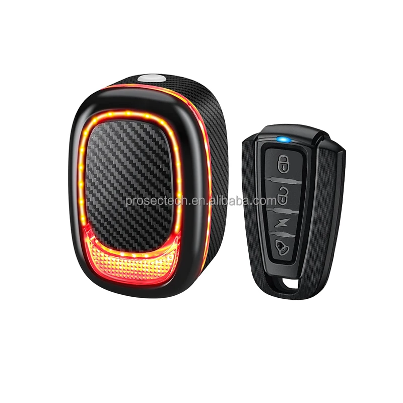 IP65 Smart Rechargeable LED Bicycle Tail Light with Anti-Theft Siren for Motorcycle Scooter Mountain Bike Alarm System