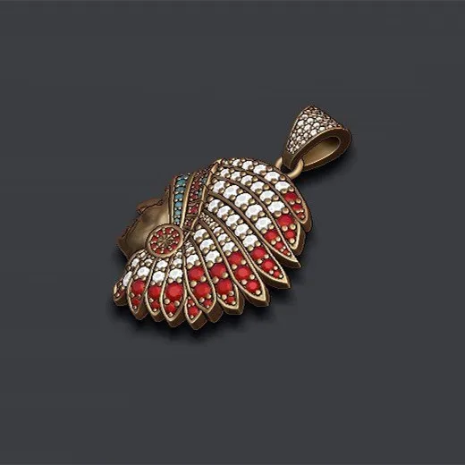  Customize iced out jewelry African chief