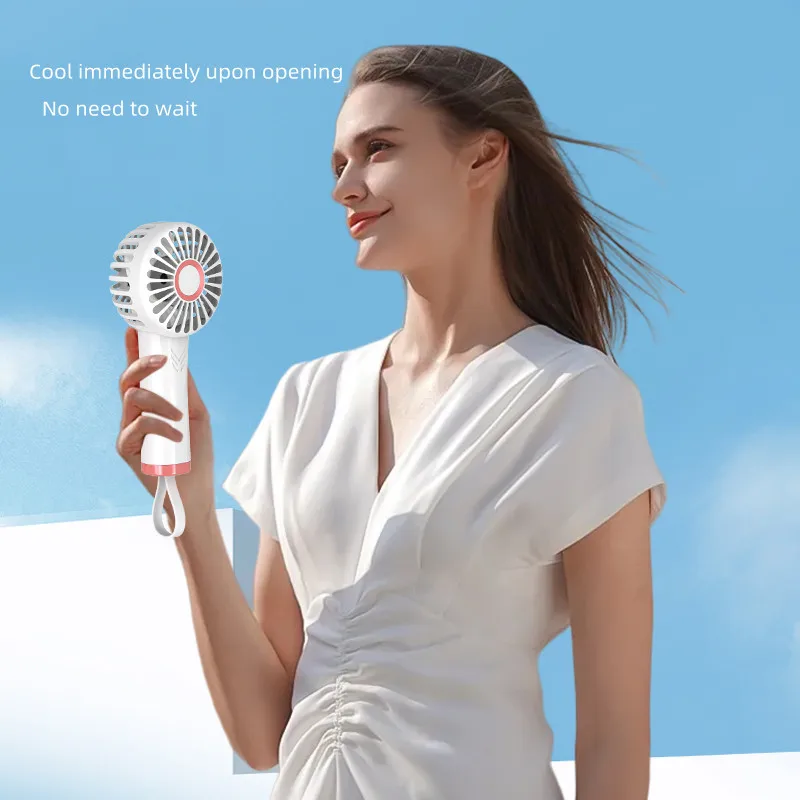 Best Seller Rechargeable Portable fan 1200mAh Air Circular Hand Fan Outdoor Handheld Electric small Fan mini