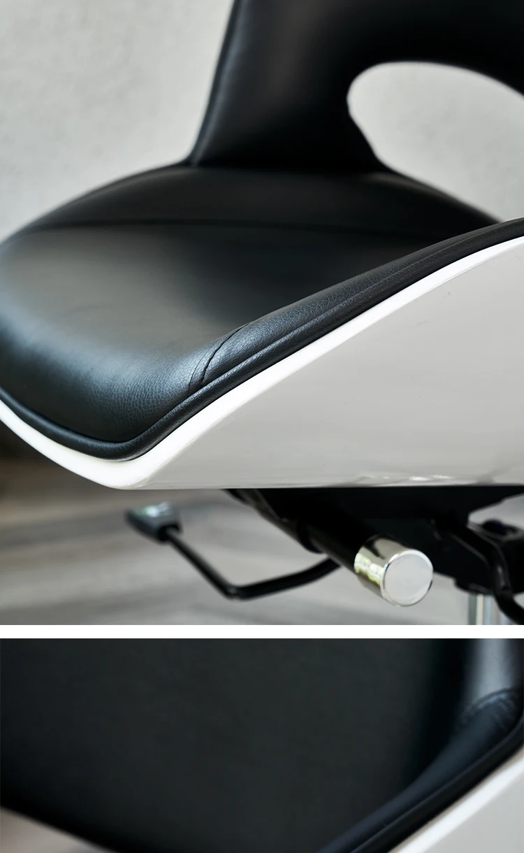 Короткие сзади компьютера кожаный чехол с крышкой вверх-вниз Регулируемый офисные кресла домашний офисный вращающийся стул