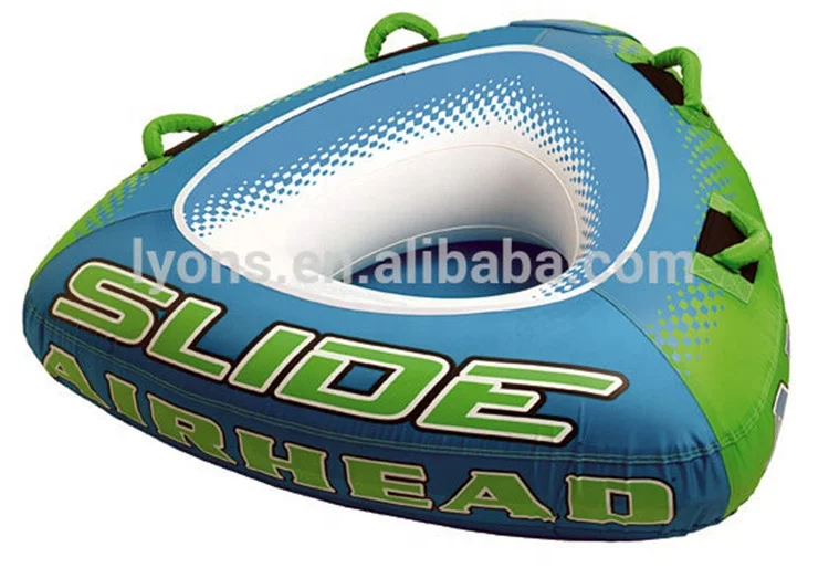 Latest Design Inflatable Water Ski Tube Exciting Drag Race Floating Island Inflate Rings