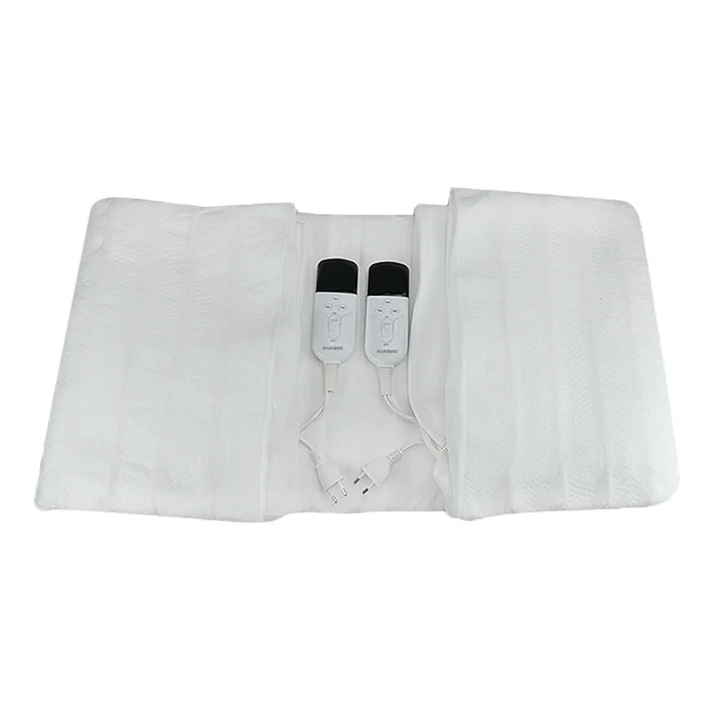 Electric Blanket  with 50cm elastic skirt to fully fit a variety of mattresses-3 Comfort temp.settings and2/4/12 hours timer