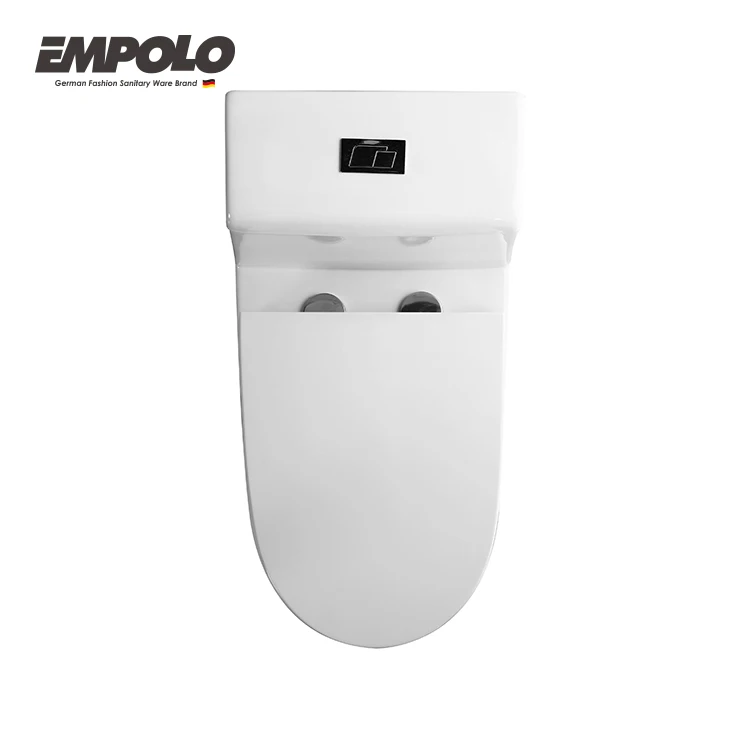 Empolo Sanitrios Siphonic Rimless Ceramic Bathroom Set 300/400 mm WC Soft Release Seat One Piece Toilet Bathroom Pieces One