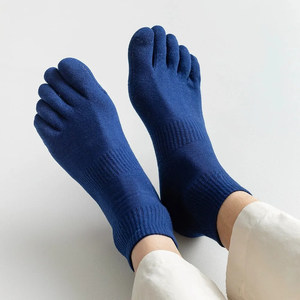 Five Toe Separator Socks Japan Korea Custom Cotton Unisex Sports No Slip Crew Five Finger Sock Toe Socks
