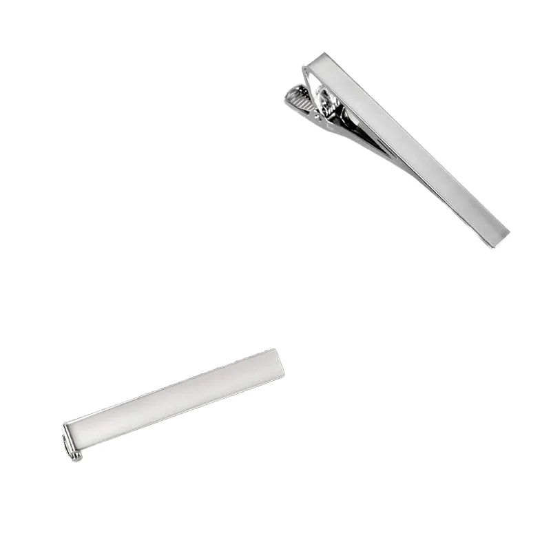Engraving Logo Color Metal Custom High Quality Blank Tie Clip Regular Skinny Ties Necktie Wedding Business Clips for Men Women