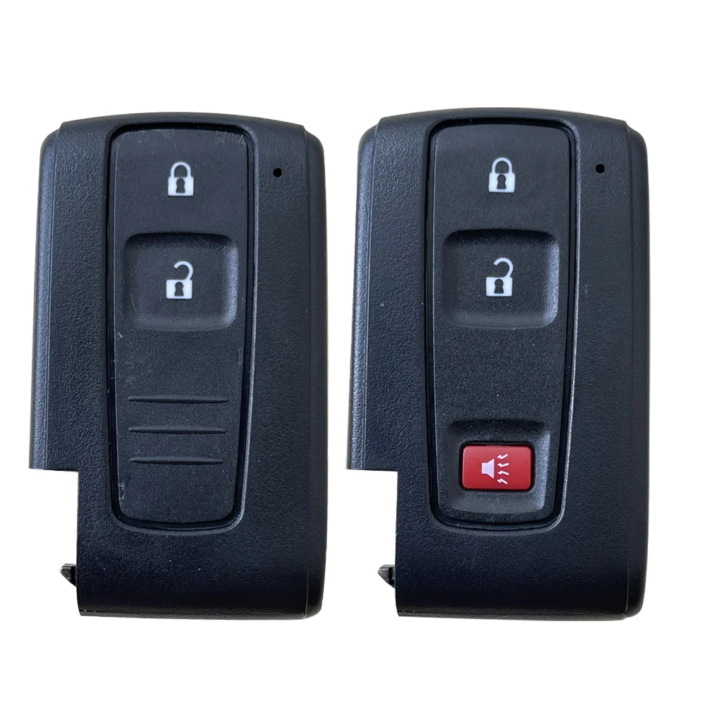 2Buttons Car Key Shell for 2004-2009 Toyota Prius Smart Key Case Replacement Remote Control Auto Vehicle Car Blank Key Shell