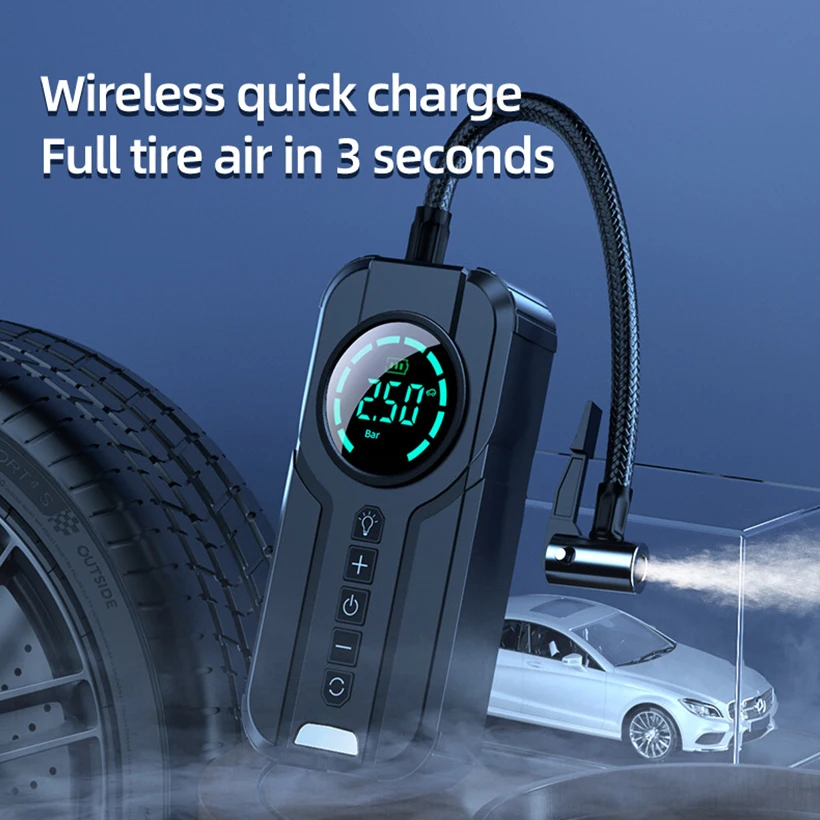 Durable Portable Lithium Battery Car Jump Starter 12v Air Pump High Power Car Jump Starter Power Bank