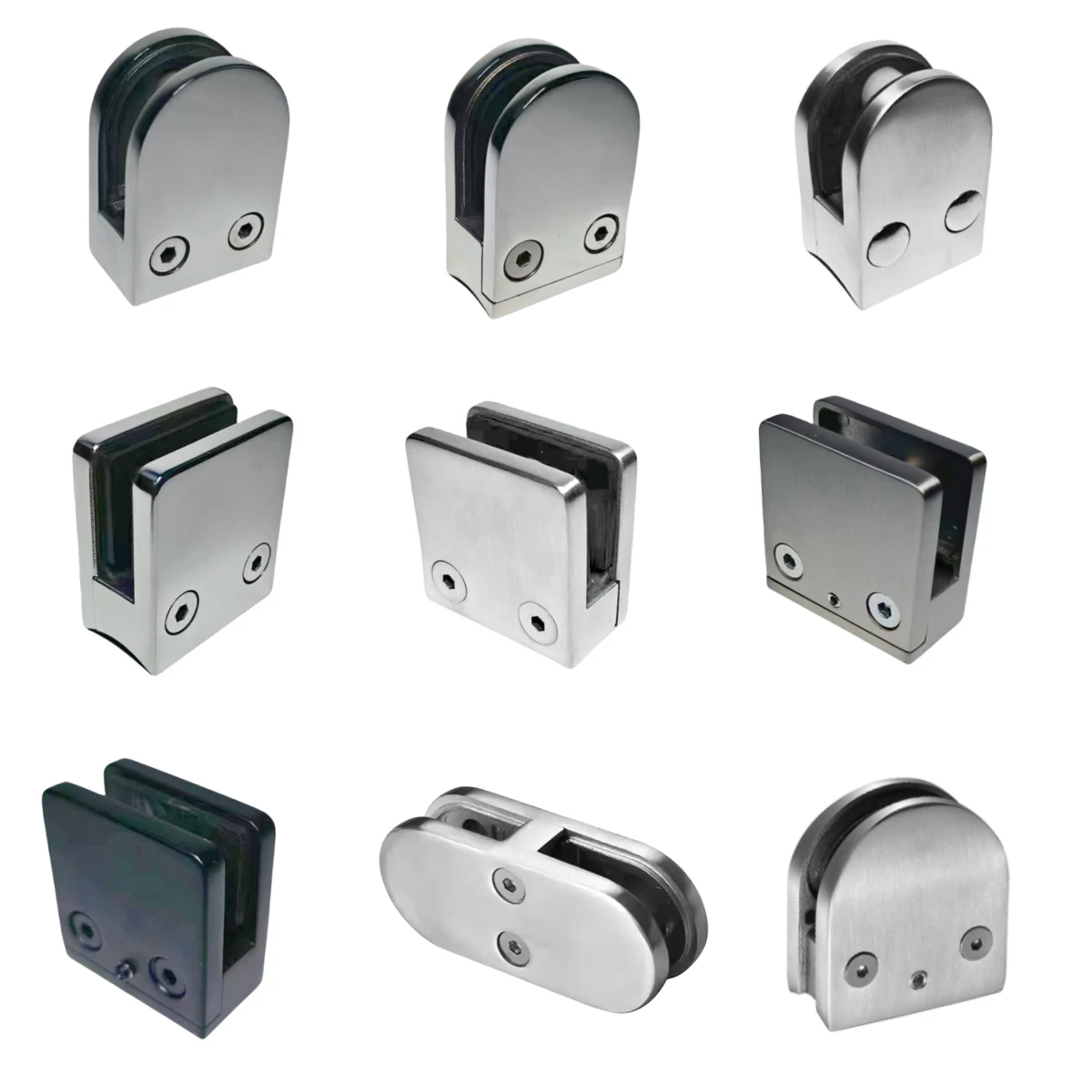 China Balcony Handrail System Balustrade Fixings Panel Swimming Pool / Terrace / Staircase Glass Floor Clamps