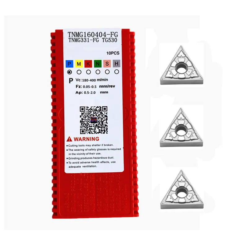 CNC Lathe Cermet Cutting Tool TNMG160404 TNMG160408 Cermet Insert TNMG