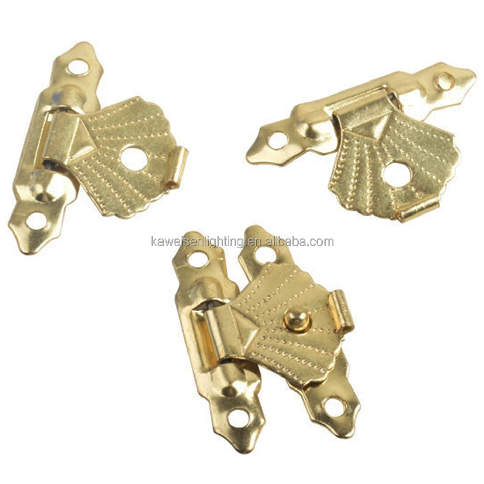 High-grade case Jewelry Box Lock Buckle Golden case Hardware Accessories Gift Box Wooden Box Diamond Shape Clasp Lock