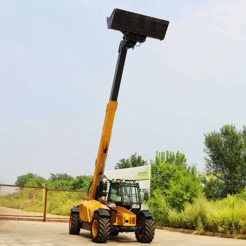 CE Approved Telehandler 4 tons 4.5 tonsTelescopic Handler 7m 14m 18m Boom Forklift Diesel 4x4
