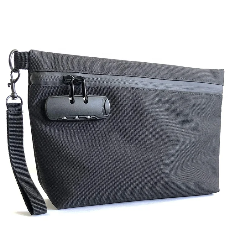 Durable Water Repellent Smell Proof Zippered Pouch Bag Day Bag + Outdoor Activities Casual Tote 100 Pcs Accept Customized Logo