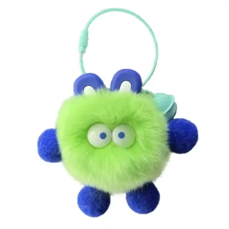 Wholesale Price Cute Briquettes Rabbit Schoolbag Decoration Pendant Plush Keychain