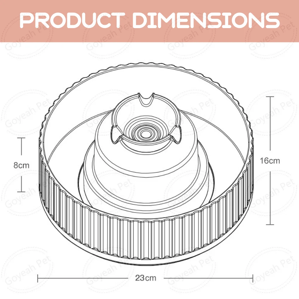 2.1L Automatic Pet Water Dispenser Ceramic Dog Cat Water Fountain with Smart Pump