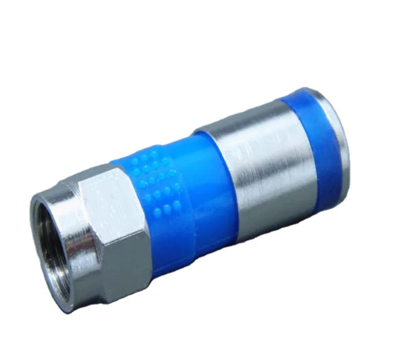  Rf коаксиальный 75ohm F-тип компрессионный разъем для кабеля