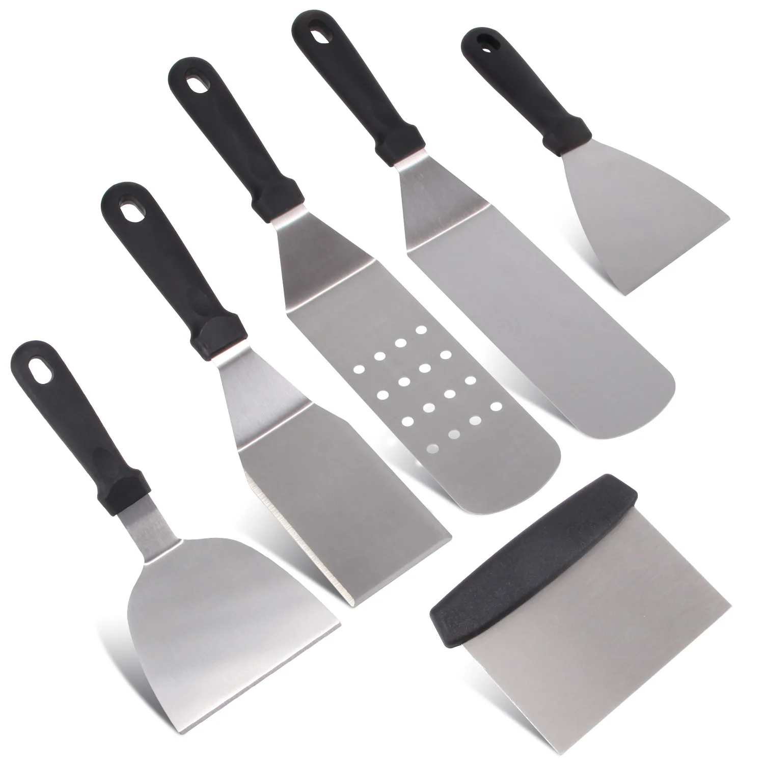 15pcs Bbq Griddle Accessories Kit Stainless Steel Professional Barbecue Griddle Tool Set For Flat Top Cooking Camping