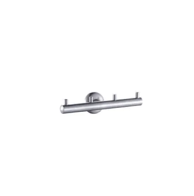 304 Stainless steel 180 degree swivel rotatable double towel bar dual towel rack for bathroom hotel project
