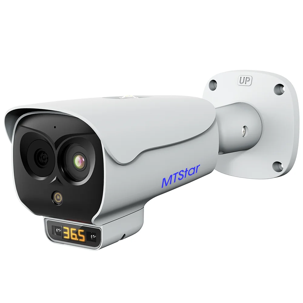 Audio intercomm Multilingual Support Temperature/Human/Vehicle/ Fire point detection Dual-spectral Network Bullet Camera