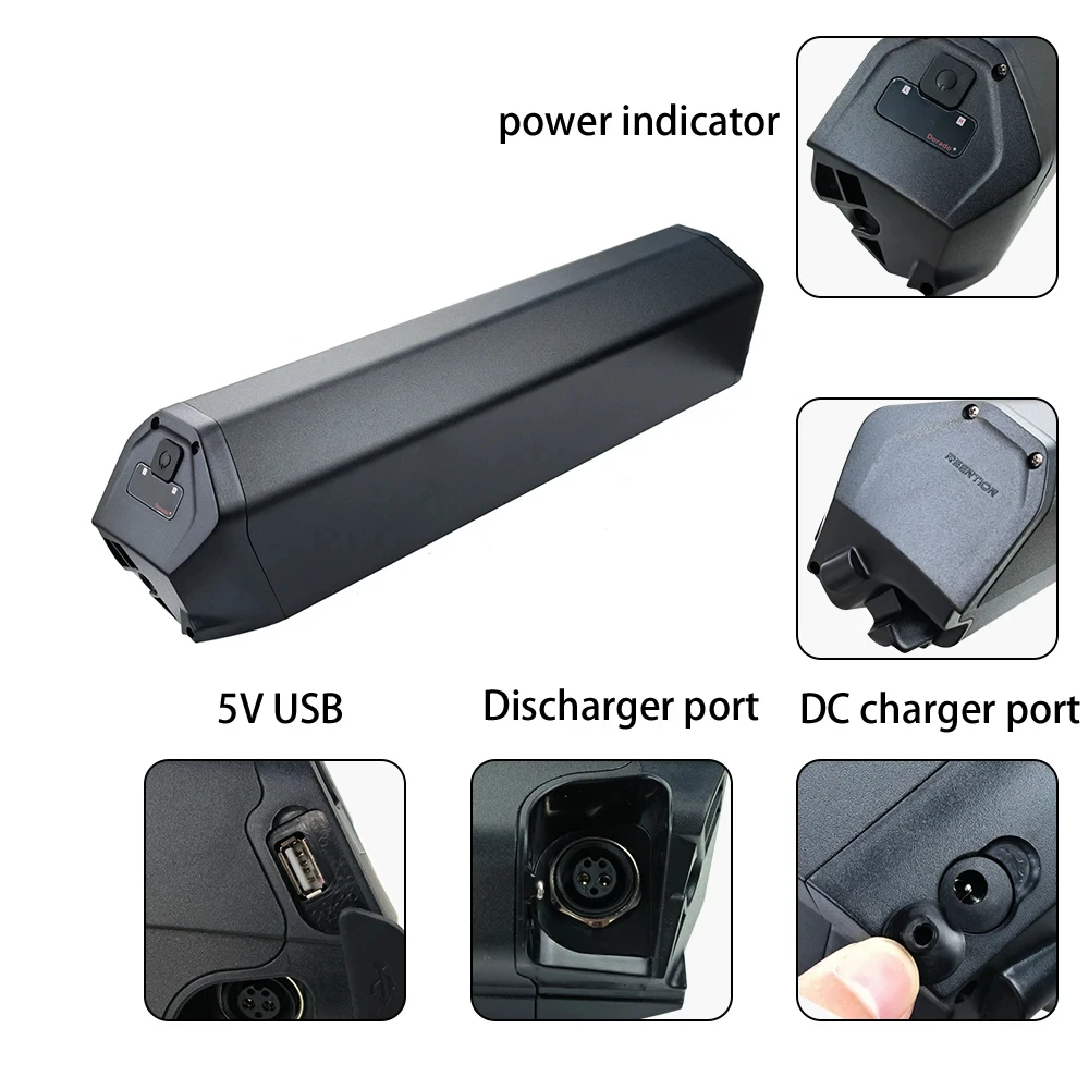 21700 Reention Dorado Ebike Battery 36V  48v 52v 20ah 25ah Integrated E Bike Battery Electric Bike Li ion Battery With Smart Bms