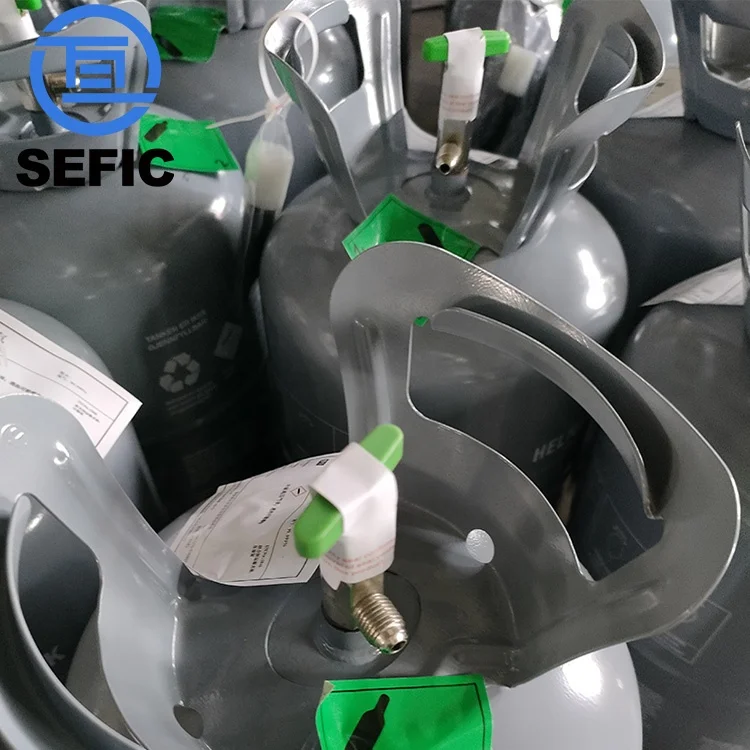 Portable 99.99% Purity High Pressure 15lb 30lb 50lb Disposable Helium Gas Cylinders With Gas He