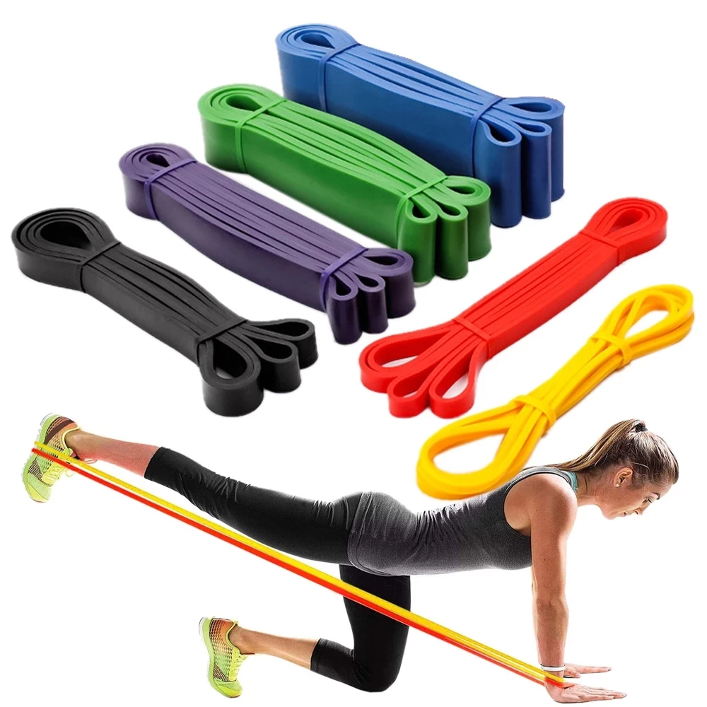 208cm Stretch Resistance Band Exercise Expander Elastic Band Pull Up Assist Bands for Fitness Training Pilates Home Workout
