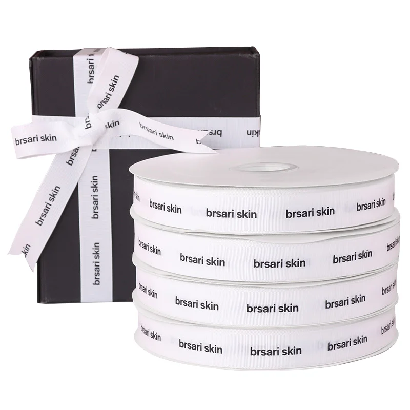 Wholesale Factory Direct High Density 25mm Polyester Ribbon Customized With Logo Gift grosgrain Ribbon For Packing