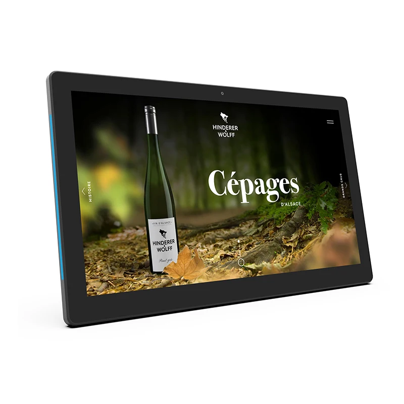 13' Super Thin Wall-mounted Android Touch Screen Monitor AD Tablet Smart Home LED Tablet High-Resolution Screen with POE Power