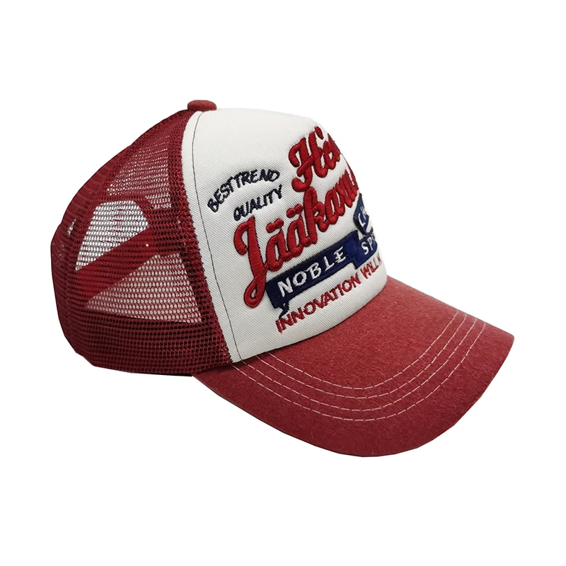 Trucker Hat Custom High Quality, Animal Embroidery Patch Custom Trucker Caps