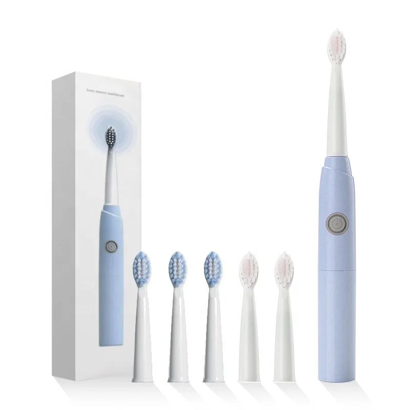 2023 New Custom Logo OEM Automatic Portable IPX7 Cheap Prices Vibrating Sonic Electronic Battery Operated Toothbrush for Adults